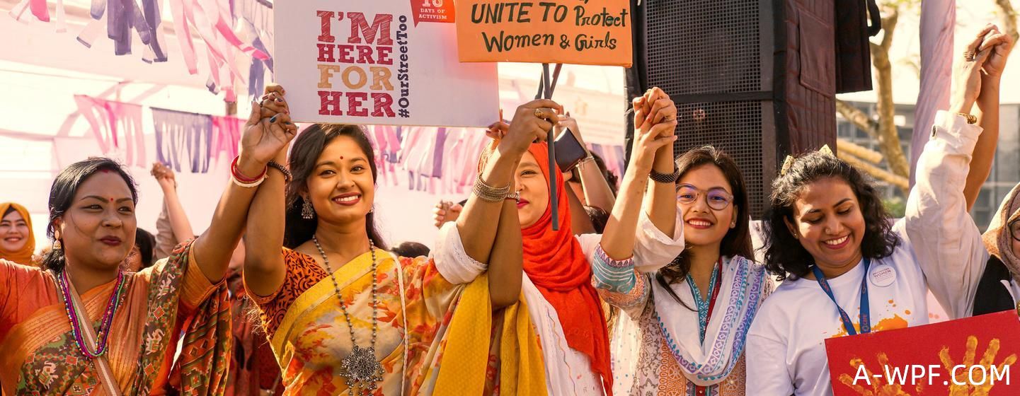 橙色世界：在联合国妇女署牵头的反对针对妇女的暴力“16 天行动”期间，人们聚集在孟加拉国考克斯巴扎尔文化中心。